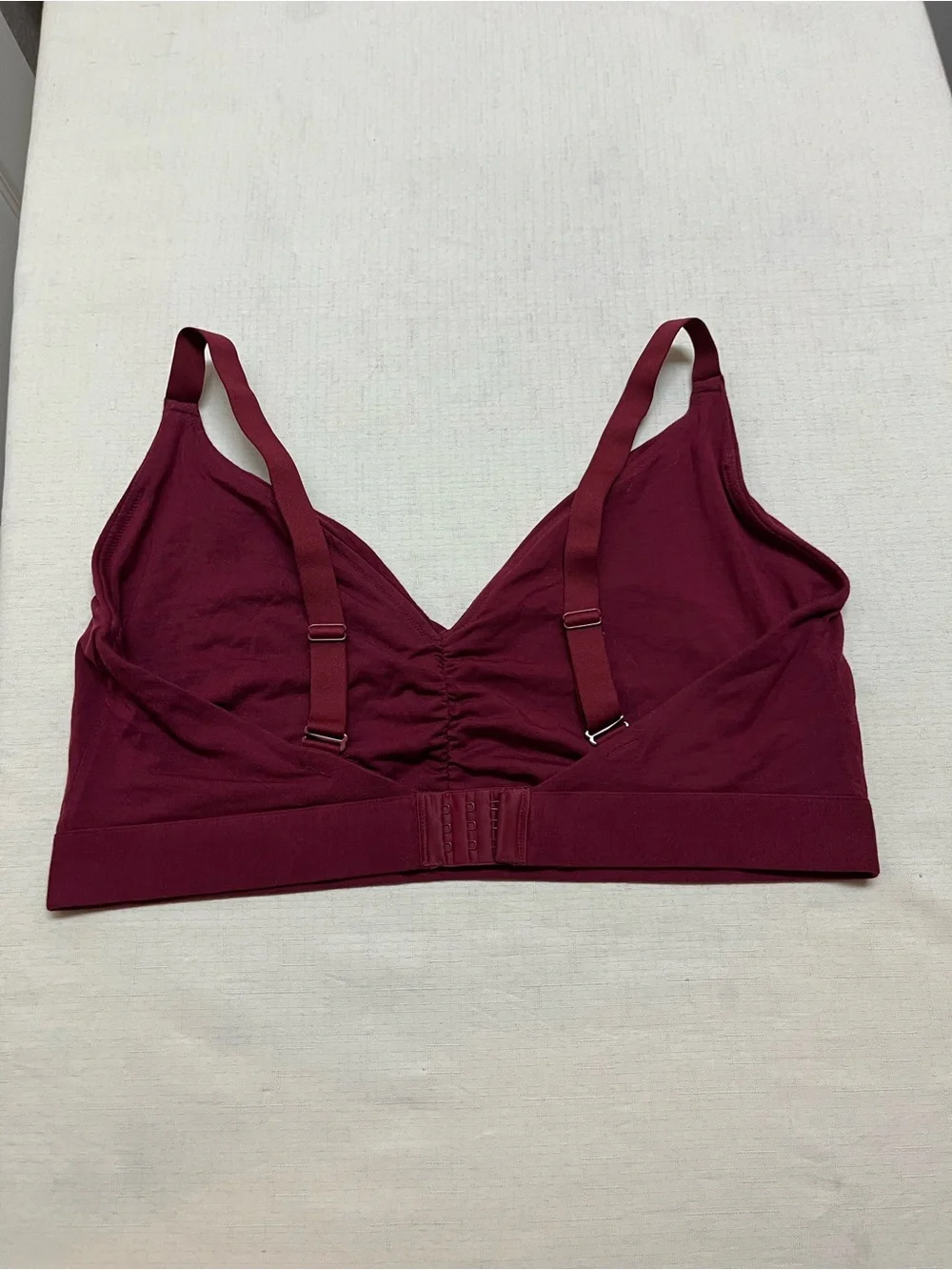 MeUndies 3X wine ultra modal ruched bralette